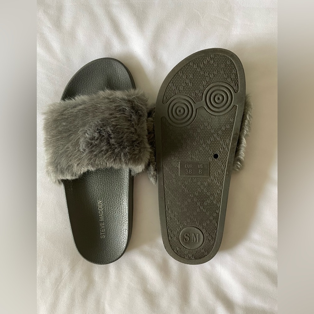 Steve Madden - Faux Fur Slides - image 2